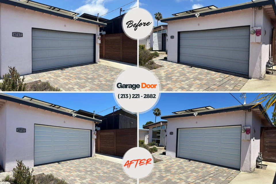 Before and after: garage door repair Palmer, AK